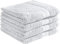 REDBEST Duschtuchset, Frottierset 4er-Pack Chicago weiß Größe 70x140 cm - saugstark, strapazierfähig, ideal für Reisen, Sport (weitere Farben)