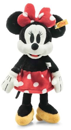 Steiff Kuscheltier Disney Originals Minnie Mouse, Süßes Stofftier, Kinder, Jungen & Mädchen, Soft Cuddly Friends, Plüschtier 31 cm, Mehrfarbig, 024511