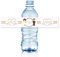 15 Personalisierte Flaschenaufkleber, Ideal für Hochzeits- und Feiergeschenke, 100% Anpassbar, Wasserbeständiges Vinyl, 33cl Flaschengröße, Braut und Bräutigam, Größe 19,3_x_3,4, Material Vinyl