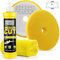 Garage Freaks - Step 2 - MEDIUM Cut Set Medium Cut Hologrammentferner 250ml Medium Cut Foam Pad + Edgeless Superflausch Mikrofaser Poliertuch 40x40cm, 550GSM