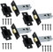 Tubular Latches Mortice Door Latch | Matt Black | 3 Inch / 78mm | Pack of 4