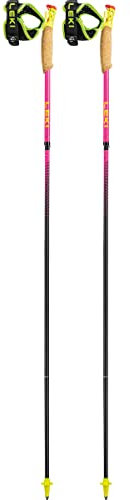 LEKI Ultratrail FX.One Superlite Trailrunningstöcke, neonpink-Neonyellow-Natural, 105CM