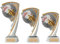 Druckspezialist Skat Poker Pokal Pokalset CROZON Karten Trophäe mit Gravur (M - 17 cm)