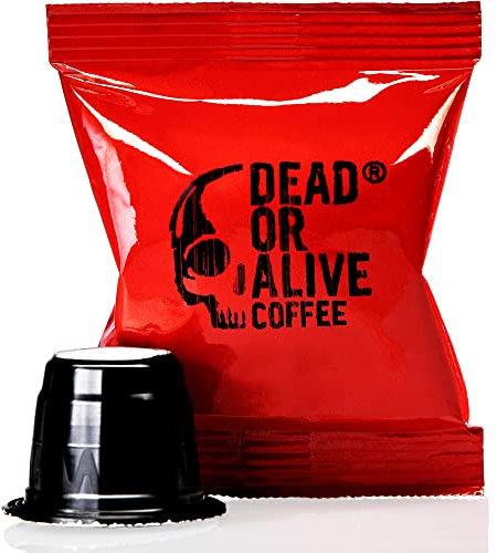 DEAD OR ALIVE COFFEE Kapseln - Starke Kaffeekapseln - Nespresso®* kompatibel - Coffee Pods (Kapseln, 50 Stk.)