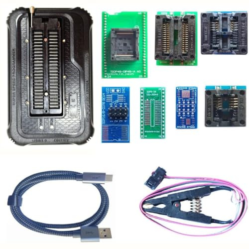 T76 Programmer 6 Adapters for with Xgecu T76 Programmer Tl866ii T48 Replacement Support Eprom ISP IC Chip PIC NAND Flash EMMC GALCPLD VGA BGA Socket