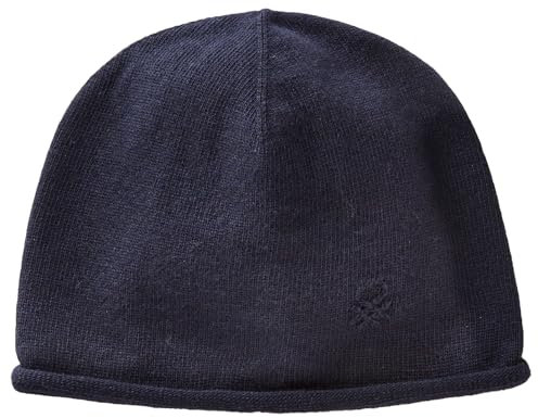 United Colors of Benetton Damen Strickmütze 1235da00y Beanie-Mütze, blau, One Size