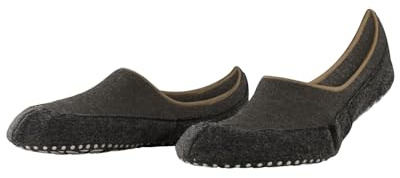 FALKE Herren Cosyshoe Invisible M HP Wolle Rutschhemmende Noppen 1 Paar Stoppersocken, Braun (Porto Melange 5201), 41-42