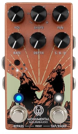 Walrus Audio Monumental Stereo Harmonic Tap Tremolo, Orange