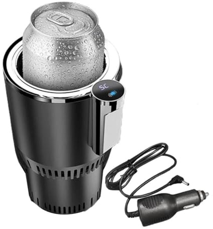 Scalda Caffè Per Auto - Scalda E Raffredda Per Bevande Per Auto 2 In 1, Tazza Riscaldante Per Auto Da Viaggio Per Auto Display Digitale Con Controllo Touch, Espansore Per Tazza Per Auto Antiscivolo