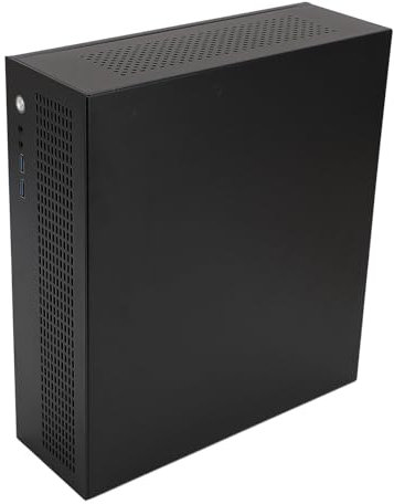 Zunate Portable Micro ATX Computer Case - Supports 245x245mm Motherboards, Slim Design with USB 3.0, AUX Port, Steel Plate for Efficient Cooling