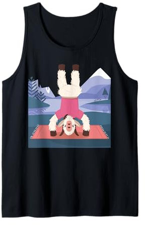 Ziege Yoga Spielzeug Ziege Stofftier Plüsch Ziege Yoga Party Spiel Tank Top