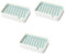 MAGICLULU 3 Sets Soap Box Bar Soap Holder Coaster Holder Soap Keeper Soap Shelf Countertop Soap Dish Draining Soap Tray Water Drying Soap Dish Bar Soap Dish Soap Container Diatom Mud Blue