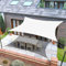 Pare-soleil d'extérieur imperméable et respirant pour terrasse, pelouse, jardin, fête et piscine sur mesure (blanc, 2 m x 4 m)