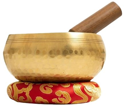 Tibetische Schüssel-Set, tibetische Schüssel, Meditationsklangschale | handgefertigt, für Yoga, Meditation, Achtsamkeit, Chakra-Balance und