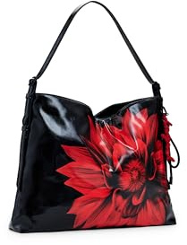 Desigual Schultertasche Buxton Flowerina Shoulder Bag Black schwarz