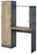 Vicco Schreibtisch Tessa, Arbeitstisch für das Büro, Anthrazit/Goldkraft Eiche, 122.9 x 33.4 cm