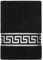 Belle Arti Mäander Löwe Luxus Handtücher Schwarz Silber – 100% Baumwolle, Öko-Tex, saugstark & weich – Ideal für Bad, Sauna & Sport (50 x 100 cm)