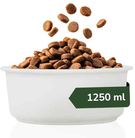 Pfotenglanz Hundenapf Keramik - Ersatz Futternapf für Futterstation - Keramiknapf groß 1250 ml. Fressnapf & Wassernapf für Hund & Katze