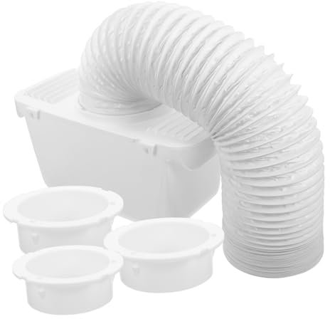 DIYEAH Indoor Dryer Vent Kit Condenser Dust Collector Compatible Electric Dryers Includes Vent Hose Connector Efficient Moisture Removal