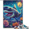 Puzzle für Erwachsene, 1000 Teile „Deep Jaws“, Puzzle 1000 Teile für Erwachsene mit interaktivem Familienspiel, Kinder ab 14 Jahren, Größe 26x38cm