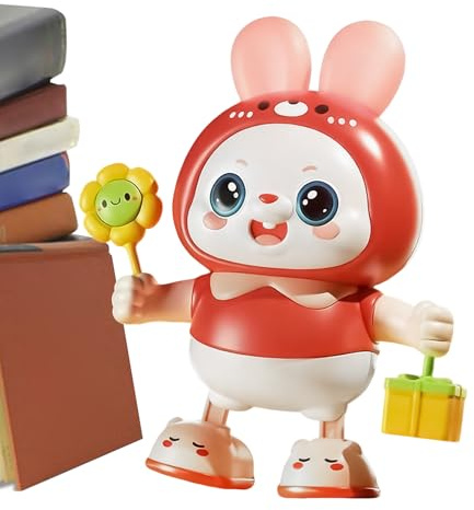 Roboter | Mit 48 Liedern Singend Und Tanzend Als | Interaktives Kaninchen Spielzeug,für Kopfhebetraining von Mädchen und Kindern in Kinderkrippe und Kindergarten