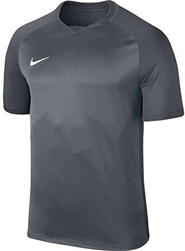 NIKE Nikyg Men Dry Team Trophy III Football Jersey - Cool Grey/Dark Grey/Dark Grey/White, Small
