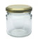 DIAH DO IT AT HOME 10 x 212ml Glass Jar and Gold Twist Off Lid for Jam Honey Pickled Storage
