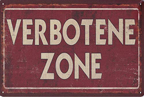 Visario Blechschild Bild Verbotene Zone 30x20cm 2344 Verschiedene Bilder, Wandbilder und Schilder zur Auswahl.