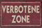 Visario Blechschild Bild Verbotene Zone 30x20cm 2344 Verschiedene Bilder, Wandbilder und Schilder zur Auswahl.