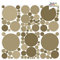 Wandtattoo Loft Wandsticker Kreise-Set, 90 Stück – Pastell Khaki, Wandtattoo Kinderzimmer Deko, Wandsticker Kinderzimmer, Wand Aufkleber Kinder, Punkte Wandtattoo, Babyzimmer Deko, Kinderzimmerdeko