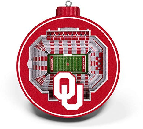 YouTheFan NCAA 3D StadiumView Ornament, Unisex-Erwachsene, 3D StadiumView Ornament, Teamfarben, Large