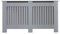 AVC Designs Kensington Radiator Cover Modern MDF Wood White Grey Vertical Slat Living Room Bedroom Hallway Cabinet (Large Grey)