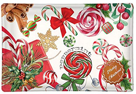 Michel Design Works Porte-savon rectangulaire en verre Peppermint