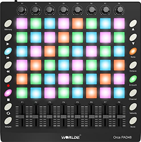 Worlde Orca-Pad48 - Pad per controller Midi con triggers e faders
