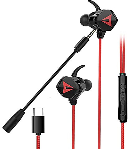 Kabelgebundene Typ-C-In-Ear-Kopfhörer, keine Verzögerung, Handy-Gaming-Headset mit Mikrofon
