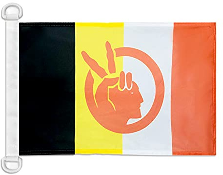 AZ FLAG American Indian Movement Nautical Flag 18'' x 12'', Native American tribe flags 30 x 45 cm, Banner 12x18 in for boat