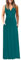 AUSELILY Maxikleid Damen Sommer Ärmellos Kleid Lang Elegant tiefem V-Ausschnitt Abendkleid mit Taschen Dunkelgrün 3XL