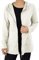 JOPHY & CO. Felpa Donna Lungo con Cappuccio, Cerniera e Tasche (cod. 9047) (S, Avorio)