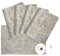 TOPLUXE Tovagliette in Tessuto Damascato 45x30 cm, Set di 4 Tovagliette Lavabili per Tavolo da Pranzo/Cucina/Ristorante/Banchetto/Festa (Grigio Chiaro)