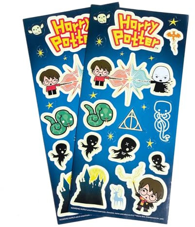 Playhouse Harry Potter Glow in The Dark Sticker Pack for Crafts, Trading & Collecting - Chibi Characters