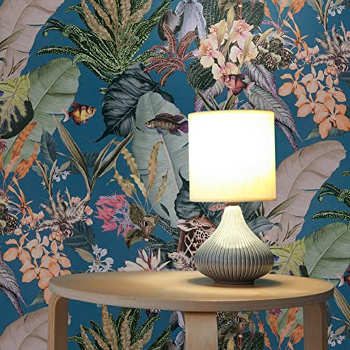 TADESSI WTD 1702 Florentin Papier peint intissé Motif fleurs Bleu/jaune