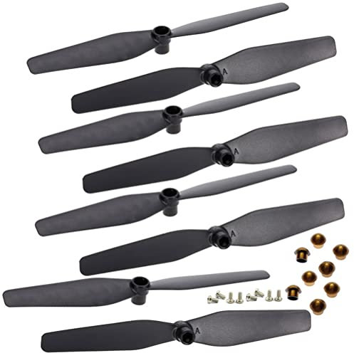 KEYESMINER Zubehör für Drohnen S167 S166 RC Drohne SP500 Ersatzteile Kit Propellers Blades Schutzrahmen CSJ S167 GPS Quadcopter Arme Motorradwellenschrauben austauschbar (Color : 8Propellers)