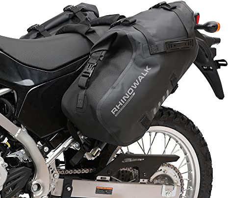 Rhinowalk Motorrad-Satteltaschen Gepäckträgertasche wasserdichte Anti-Vibrations-Motorseitentaschen Umhängetasche Motorradtaschen 18L für die meisten Adventure- und Sport-Bike-Motorradträger, 1 Paar