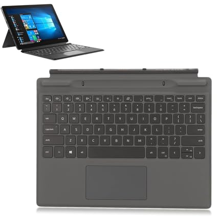 Cuifati Laptop Abnehmbare Tastatur für Latitude 7320 7310, Neue Echte Ersatz-Reise Tastatur, Nahtlose Verbindung Hintergrund Beleuchtung Tastatur mit Touchpad für für Latitude