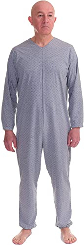 Ferrucci Comfort, Schlafanzug, Pflege-Overall Serenità, Langarm, 1 Reißverschluss am Rücken, Sommer
