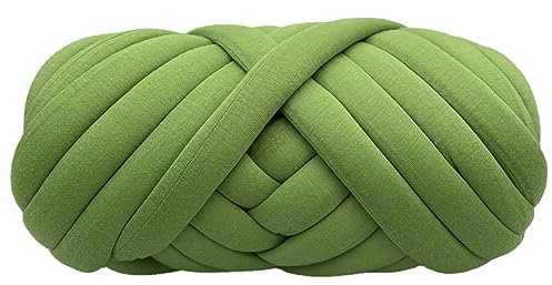 BICI Sperriges Strickgarn, Dicke Wolle Zum Häkeln,100g/250g/500g/1000g Sperrige Armstricken Wolle Super Chunky Garn Sperriges Vorgarn Für Armstricken, Häkeln Filzen, Teppiche Decke (Gras-Grün,1000g)