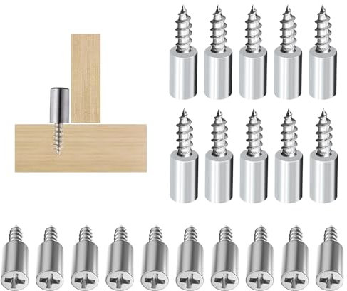 20 Stück Regalbodenhalter, Selbstschneidende Schraube Regalbrett Halterung - fachbodenträger für Schrank, Bücherregal, Schrank & Möbel