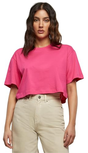 Build Your Brand Damen T-Shirt Ladies Short Oversized Tee hibiskuspink XS