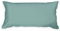 TOM TAILOR Satin-Kissenhülle, 40x80 cm, 100% Baumwolle/ Satin, mit Doppelnaht, Kissenbezug mit farbiger Paspel und Markenreißverschluss, TWO-TONE SOLID COLORS Türkis (Fresh Sage)