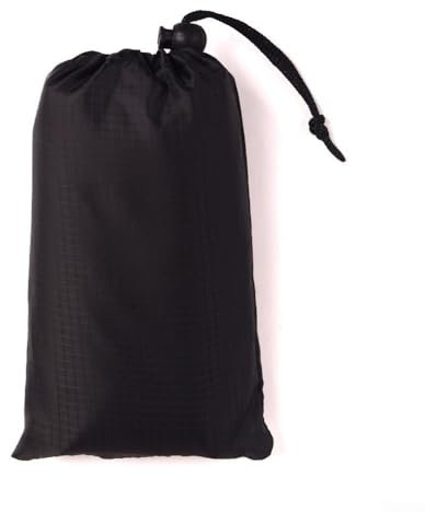 Lona impermeable para tienda de campaña, refugio para camping, senderismo y picnics (negro, 150 x 210 cm)